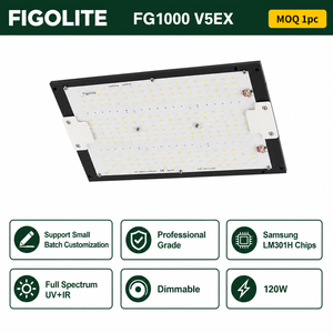 Figolite QB Luz de Cultivo 120W 240W Espectro Completo Regulable con Chip Samsung LM301H Interruptor UV IR - Product Image 1