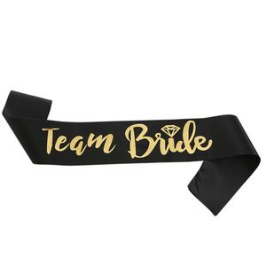 Écharpe de Mariée et Demoiselle d'honneur pour Enterrement de Vie de Jeune Fille, Bandeau d'Étiquette 'Future Mariée' avec Effet Bronzé, Écharpe 'Équipe de la Mariée' - Product Image 5