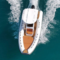 680 700 750 passagers, coque en V profond, moteur classique, Jet Lux, pêche, coque en fibre de verre, gonflable, 5 m, 7m, 24 pieds, bateau de Tour côtelé