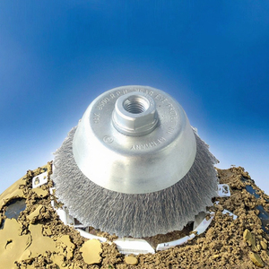 5 inch zware slijpschijf met stalen draad, diamantgecoate cup, industriële DIY-kwaliteit, aangepaste OEM-ondersteuning, stofdicht en roestbestendig - Product Image 2