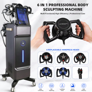 Máquina de Masaje Corporal con 6 Cabezales de Rodillos, para Contorno Corporal, Adelgazamiento, Reducción de Grasa por Vibración, Equipo de Belleza, Liposucción al Vacío - Product Image 1