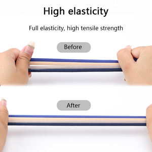 كبسولة معدنية مخصصة مسطحة بدون ربطة عنق أربطة أحذية مرنة نظام إبزيم كسول مصنوع من البوليستر المتين - Product Image 6