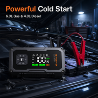 Jump Starter Portabel Mobil & Motor 1000A Arus Puncak dengan Pompa Ban 150PSI dan Power Bank 10000mAh untuk Mesin Bensin 6.0L dan Diesel 4.0L