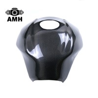 Cache-réservoir de moto en fibre de carbone sèche 3K 100% AMH OEM pour Kawasaki Ninja H2, accessoires de carénage, noir, remplacement, neuf, garantie 90 jours
