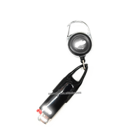 Porte-clés rétractable avec logo personnalisé, très vendu, avec cordon pour briquet