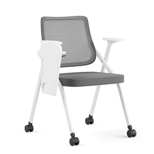 Silla de Oficina Moderna, Transpirable, Apilable, de Malla, para Reuniones, Visitas, Capacitación, Plegable, con Tablero de Escritura, 3 Años de Garantía, al Mejor Precio - Product Image 2