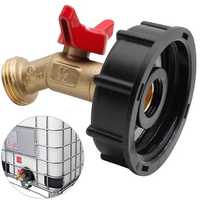 Adaptor Tangki IBC HongTuo 3/4" S60X6 Plastik Tahan Bahan Kimia Konektor Tangki Air Ulir Betina/Jantan Model Fitting IBC Tote