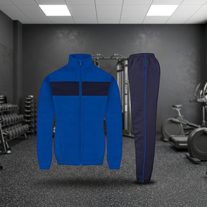 Ensemble d'entraînement d'hiver confortable et respirant pour la course à pied et les sports, veste coupe-vent décontractée pour hommes, ensemble veste zippée et pantalon de survêtement - Product Image 2