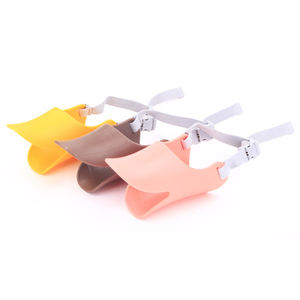 부드러운 실리콘 <span class=keywords><strong>Duckbill</strong></span> 입 커버 애완 동물 물기 방지 조정 가능한 안전 작은 개 총구 가죽 실리콘 개 총구 - Product Image 6