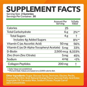 Gomitas de Colágeno Natural de Marca Privada que Promueven la Salud de la Piel, Mejoran la Flexibilidad de las Articulaciones, Promueven Uñas y Cabello Saludables - Product Image 2