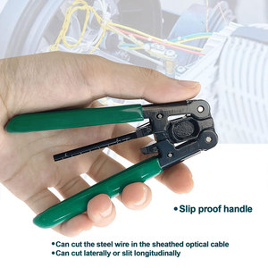 Pince à dénuder et à couper les câbles FTTH en acier pour tubes souples, mm x 2, avec pince en cuir - Product Image 5