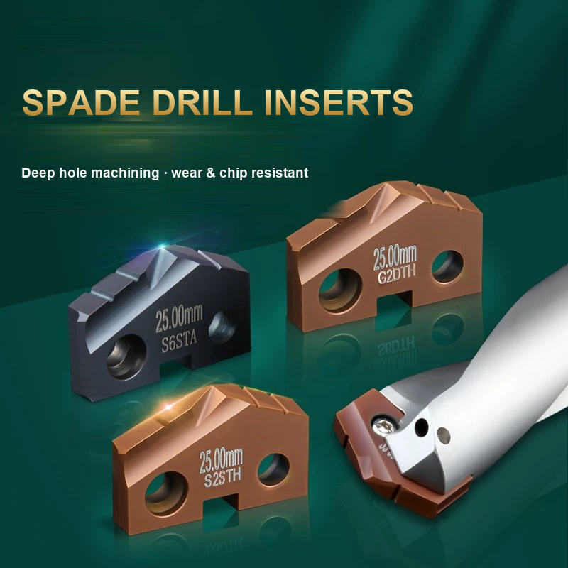 Cobalt HSS Indexable Spade Drill Insert 9.5-114mm Coolant Through Tip ...