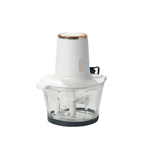 Picador elétrico de alimentos com 2 tigelas e 2 conjuntos de lâminas para moer carne e legumes, acessório de cozinha, processador de alimentos - Product Image 1