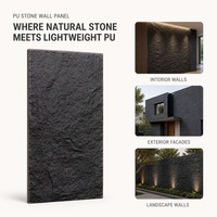 Panneau mural en pierre artificielle en polyuréthane PU, imitation pierre, taille personnalisée pour mur de bâtiment
