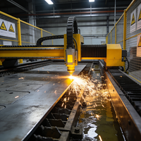 Grande base de machine en acier au carbone lourd, fabrication de plaques de 10 à 30 mm d'épaisseur, service d'usinage CNC