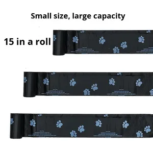 Biologisch abbaubare, verdickte, geruchsneutrale, tragbare Hundekotbeutel im flachen Stil für Haustiere – Einweg-Kotbeutel und Abfallbeutel - Product Image 2