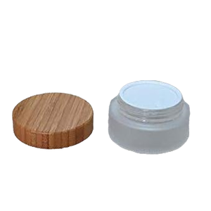 Luxury Frosted Glass Jars with Bamboo Lids for Skin Care & Eye Cream-Eco-friendly Cosmetic Containers (Customizable Capacity) - Product Image 4