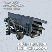 Mobiles lineares vibrierendes Sands ieb mit Motor für patentiertes Produkt zur Sand-und Kies trennung