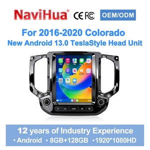 Navihua Car Radio Audio Stereo 10.4" Tesla Style GPS Navigation Carplay Multimedia <b>Auto</b> for Chevrolet Colorado 2016-2020 - Product Image 1