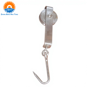 Système de convoyeur aérien à poulies plates en acier inoxydable personnalisé ZBHT pour ligne d'abattage d'abattoir - Product Image 5