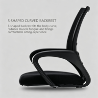 Chaise de bureau ergonomique en maille avec soutien lombaire réglable, pivotante et robuste pour le bureau à domicile - Certifiée BIFMA