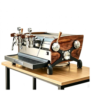 Máquina de Café Espresso Comercial de Diseño Retro, 15 Bares, Caldera Doble, Semiautomática - Product Image 2
