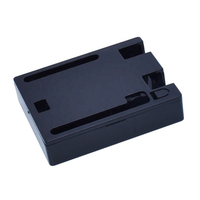 Boîtier transparent ABS + acrylique noir pour carte CH340 Atmega328P R3-Boîtier de protection avec découpes et vis précises (lot de 2)