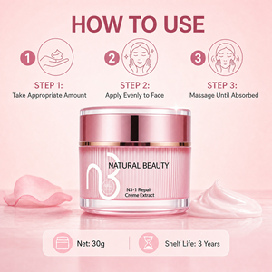 Crème Réparatrice Apaisante Beauté Naturelle Hydratation Intense Extrait Acide Hyaluronique Absorption Rapide Réparation de la Barrière Cutanée Formule Anti-<span class=keywords><strong>Peaux</strong></span> Sensibles - Product Image 6
