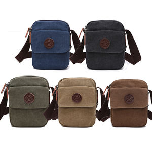 Petit mini sac à bandoulière pour <span class=keywords><strong>homme</strong></span> en toile personnalisée bon marché pour étudiant - Product Image 2