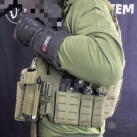 2 + 1 Style Tactical Mag Pouch pour Plate Carrier Cummerbund Compatible Tactical Vest 5.56 Caliber Combination Laser Cut MU