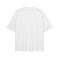 T-shirt personnalisé 100% coton 250 g/m² imprimé, lourd, délavé à l'acide, vintage, grande taille, pour homme, coupe oversize