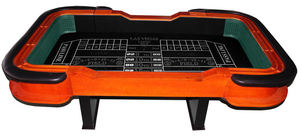 โต๊ะพกพาสำหรับเล่นเกมควบคุมลูกเต๋า คาสิโน โป๊กเกอร์ ระดับมืออาชีพ หรูหรา เท็กซัส แบ็คคาเร่ต์ ปรับแต่งได้ วัสดุดินเหนียว เหล็ก ABS ทองเหลือง - Product Image 4