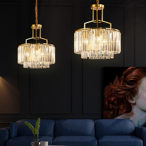 Modern Neoclassical All-Copper Crystal Chandelier <b>Light</b> Luxury for Living Room Bedroom Study <b>Dining</b> Room Villa Lobby Hotel E26 - Product Image 5