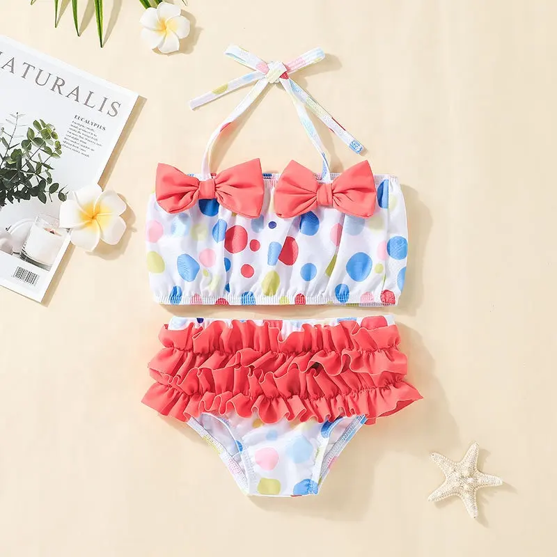 छोटी लड़की बिकनी बिकनी लड़कियों बिकनी लवली BowKnot Beachwear बच्चों बच्चों विभाजन Swimwear के बिकनी