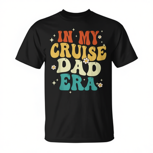 T-shirt In My Cruise Dad Era au design rétro pour hommes, cadeau pour la fête des pères - Product Image 2