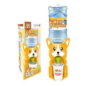 Mini Dispensador de Agua Fría Manual de Plástico para Escritorio, Juguete, Fuente de Agua Saludable para Niños, Amarillo, 6-12 Años - Product Image 1