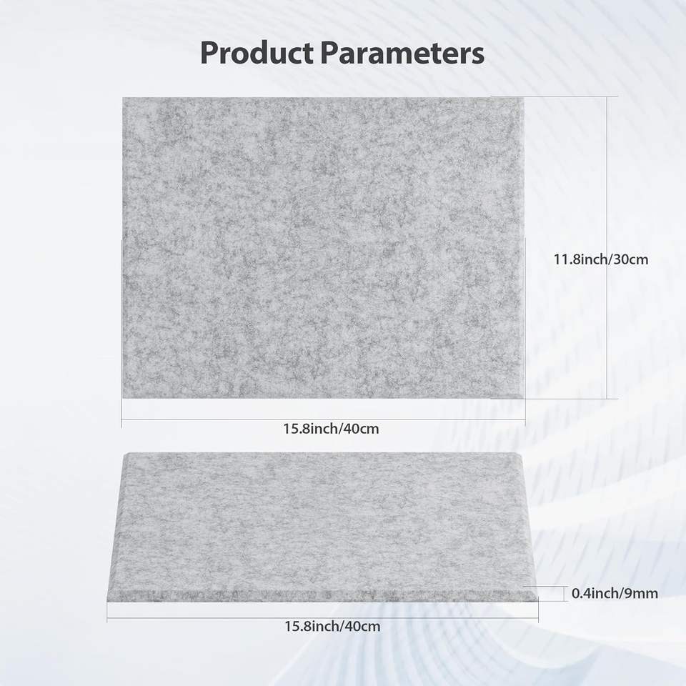 9mm Soundproof Foam Panels Sound Absorbing PET Felt Acoustic Wall Panel ...