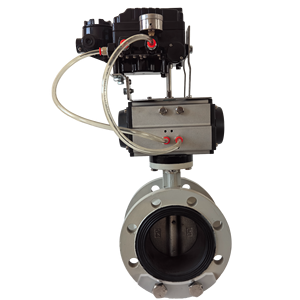 Lô hàng nhanh chóng D641X-16Q khí nén thiết bị truyền động EPDM cao su ghế định vị đúc mặt bích sắt cho Van bướm nhiệt độ thấp - Product Image 4