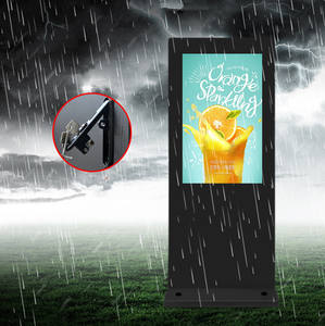 หน้าจอสัมผัส55 65 75นิ้วป้ายดิจิตอล <span class=keywords><strong>LCD</strong></span> กลางแจ้งป้ายรถโดยสารประจำทางกลางแจ้งความสว่างสูงจอแสดงผลโฆษณา Totem - Product Image 4