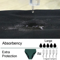 Culottes menstruelles pour femmes à haute absorption, 4 couches, anti-fuites, réutilisables, lavables, pour flux abondant