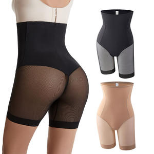 Shorts Shapewear taille haute pour femmes Body Shaper culotte Slip avec contrôle du ventre cuisse plus mince solide tricoté <span class=keywords><strong>sous</strong></span> les robes - Product Image 1