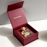 Boîte cadeau de luxe haut de gamme pour flacon de parfum avec design magnétique blanc et impression à l'encre à base de soja recyclable