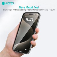 Étui de protection en métal Coteci, cadre en aluminium, protection des bords, antichoc, fin, léger, pour iPhone 16 Pro Max