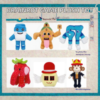 Peluches de jeu Steal Brainrot No.9 House Esok Sekolah Jandel, Figurine d'éléphant Anime, Poupée en peluche brodée en coton PP ultra doux