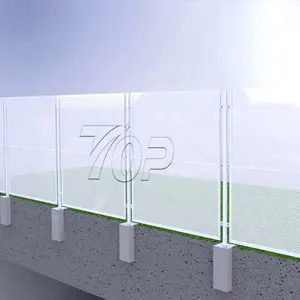 Fabbrica di recinzione di montaggio solare di alta qualità di plastica immersione HDG recinzione con pali e cancelli