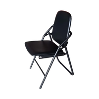 Vente en gros de chaise pliante de banquet portable personnalisé en fer moderne pour hôtel, loisirs, repas en plein air, utilisation pour l'école hospitalière