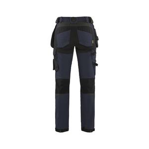 BLAKLADER - 719216458699D24 Pantalones artesanos elásticos de 4 vías para mujer Azul marino oscuro/Negro-PANTALÓN DE TRABAJO EAN 7330509741818 - Product Image 2