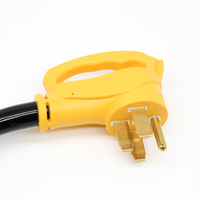 Câble d'extension extérieur 14-50P vers SS2-50R SJTW Nema Lock 50 ampères, 50 pieds, pour camping-car, caravane, motorhome, IP65, 100% cuivre