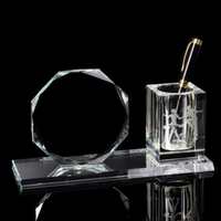 Porte-stylo personnalisé Honor of Crysal, cadeau pour la Journée des enseignants, décoration de bureau, fournitures de bureau, trophée en cristal, porte-stylo