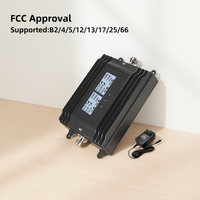 Amplificador de Señal de Teléfono Celular de Ocho Bandas EasyBoost B2 B4 B5 B12 B13 B17 B25 B66 Compatible con Redes 3G 4G 5G GSM, 75dB de Alta Ganancia, FCC